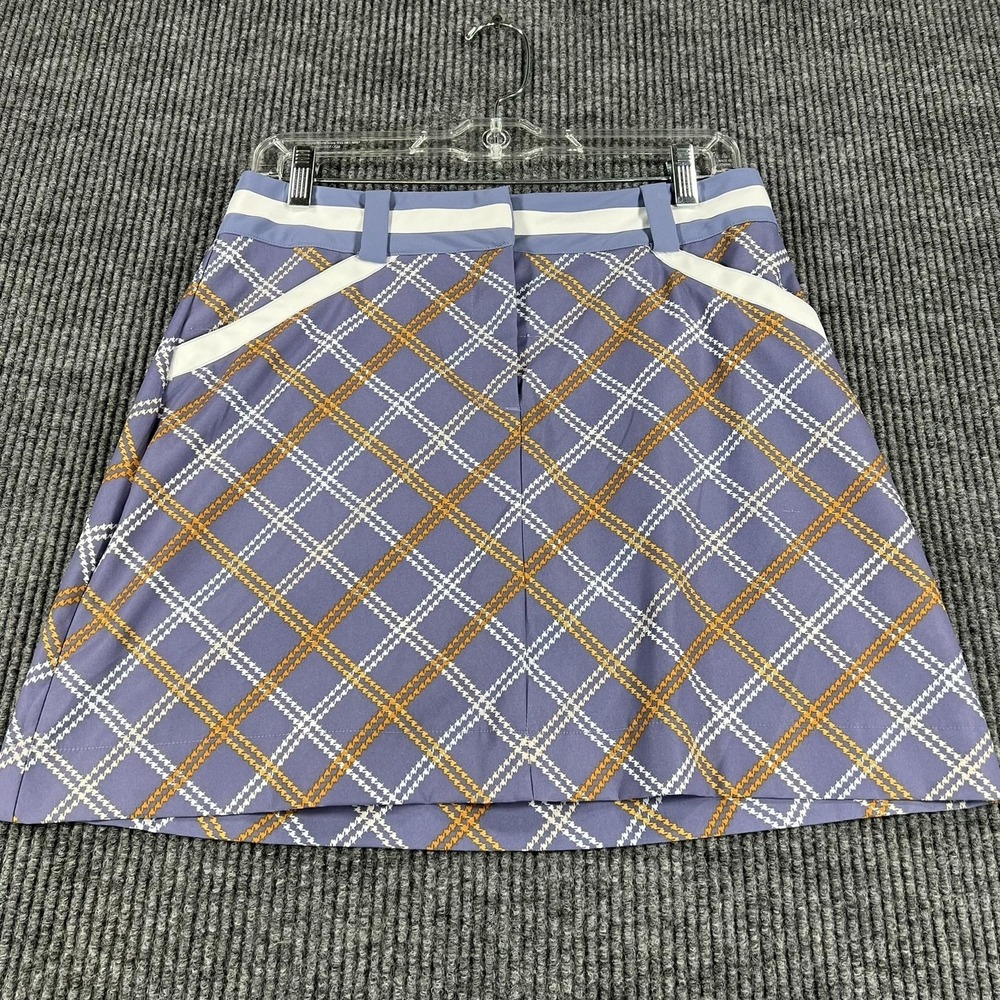 Nike Lavender Plaid Golf Skort with White Trim
